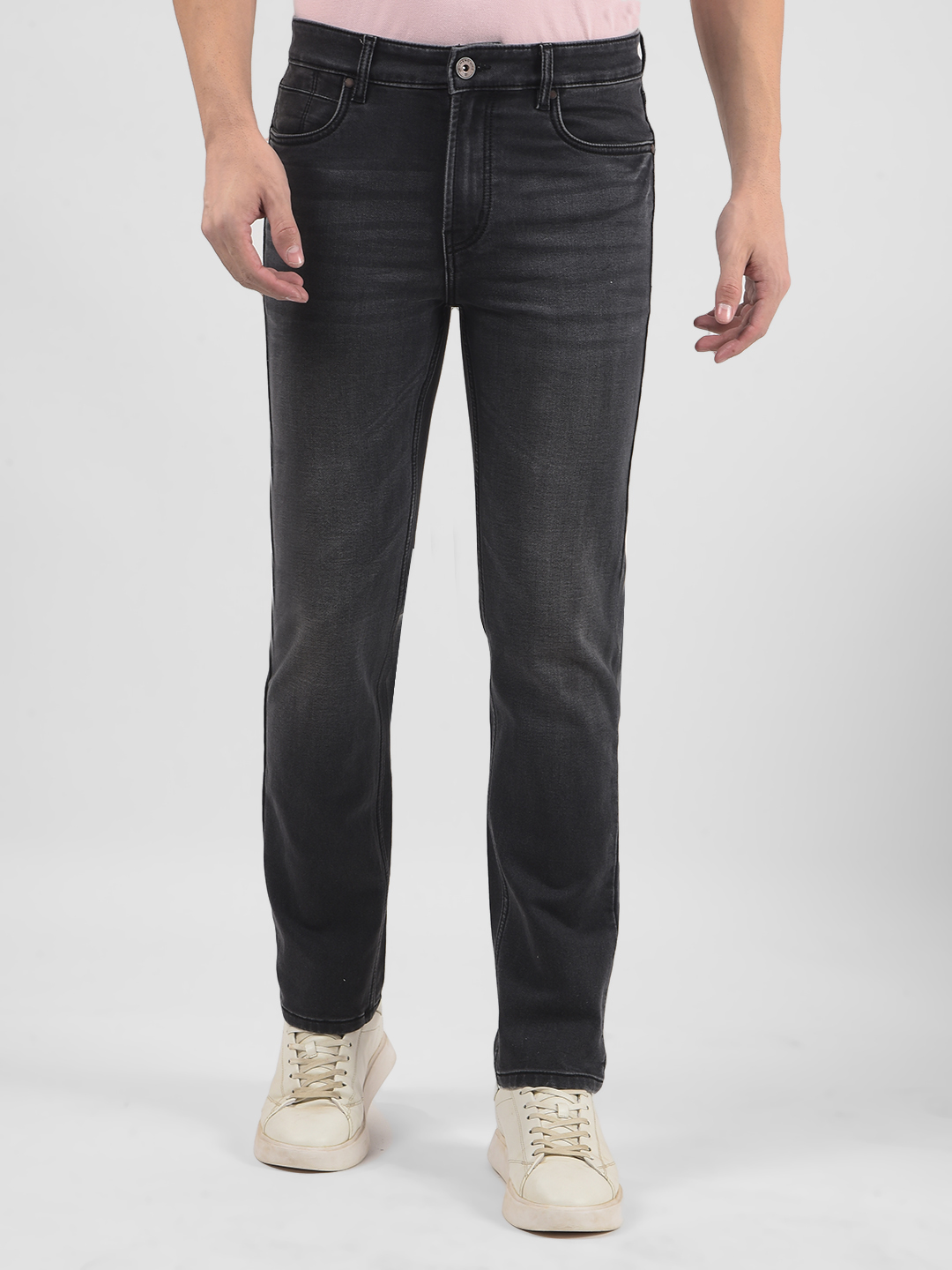 Numero Uno Men Solid Black Jeans